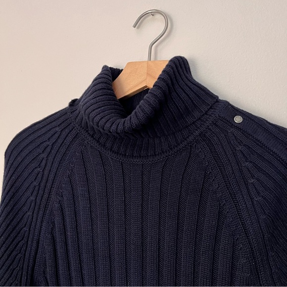 Navy Blue Tommy Hilfiger Turtleneck Sweater - Picture 2 of 10